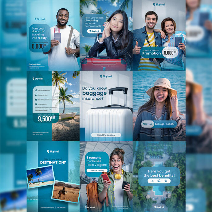Travel Agency Creative Banner Designs Travel Agency Creative Banner Designs